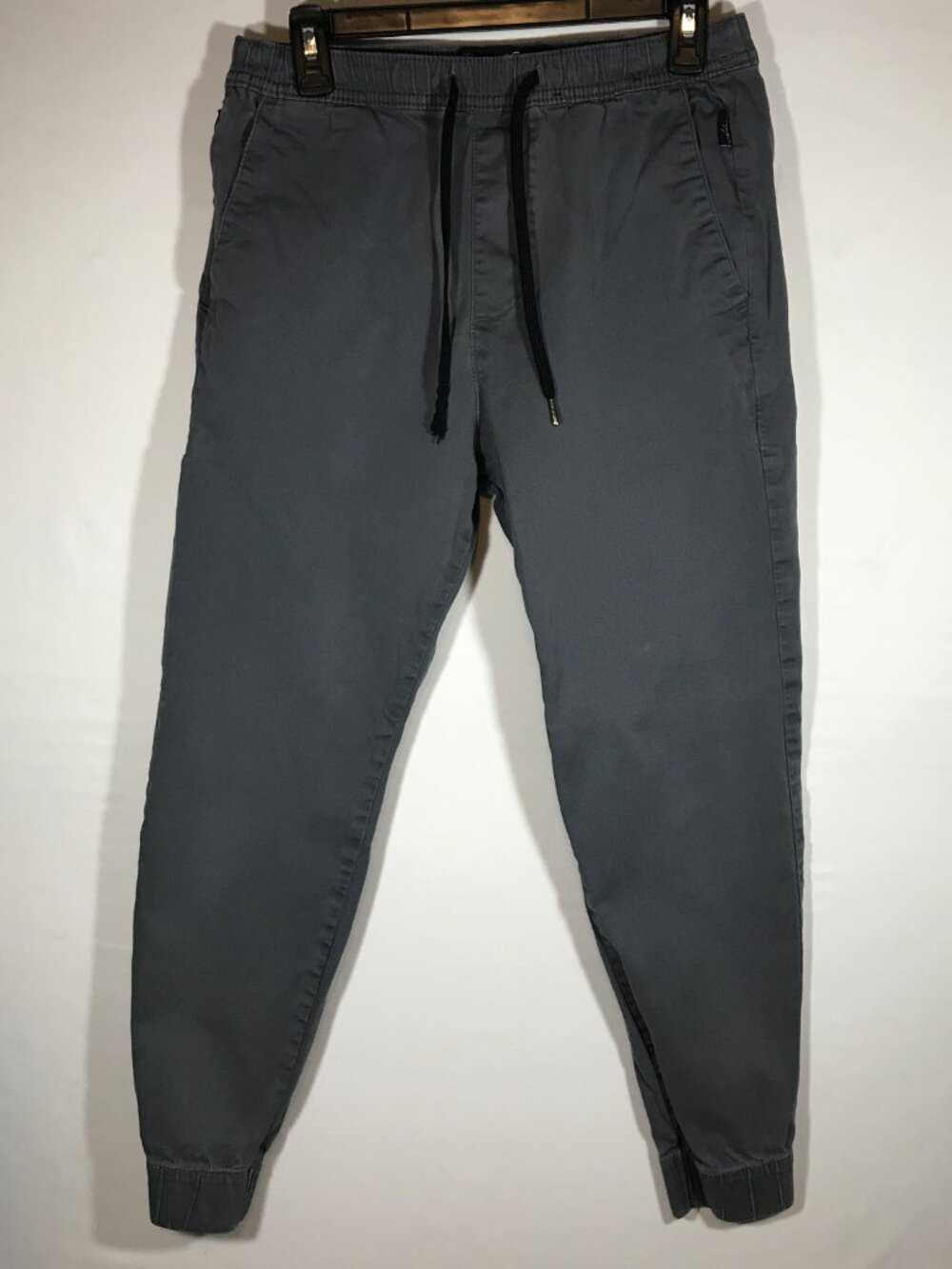 Hollister Jogger Advanced Stretch Men's Sm Gray Elastic Waist Drawstring Pants
